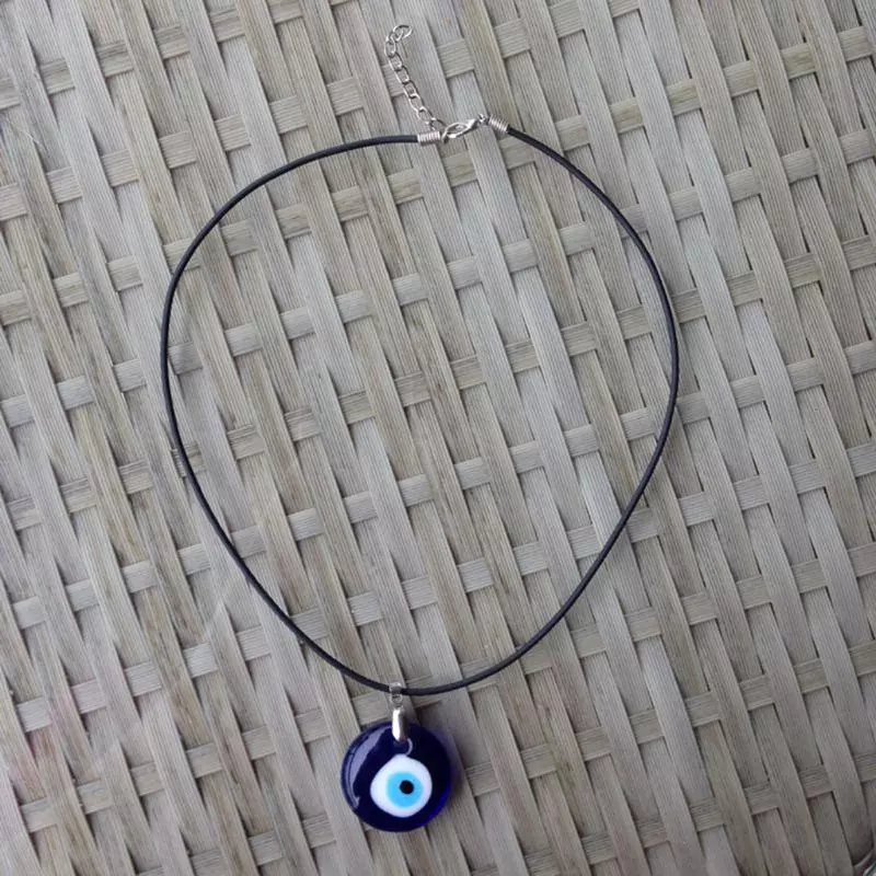 สร้อยคอนําโชคsanx sh evil eye สีฟ้าน้ำเงิน