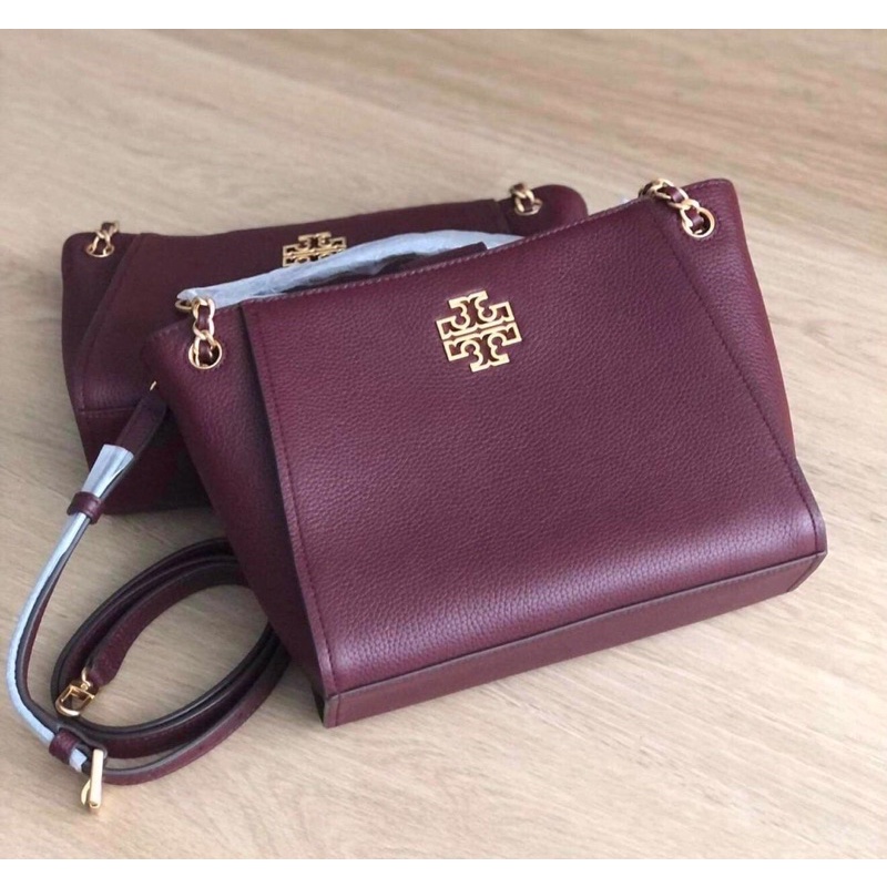 พร้อมส่ง Tory burch britten mini tote  Sz.9” (L) x 7.5” (H) x 3.75” (D) ปากบน 11”