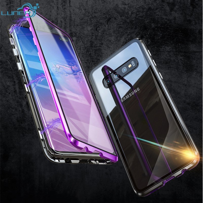 เคสโทรศัพท์แม่เหล็กสองด้านสําหรับหมายเหตุ 20Ultra S22 S23 S24 S25 S26 Ultra สองด้านหน้าและด้านหลังแม