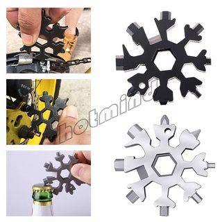 HotMind การ์ดเครื่องมือเกล็ดหิมะ ประแจ แบบพกพา **ทรงหิมะ** ประแจแปดเหลี่ยม Snow Wrench