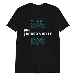 [COD]ขายดี เสื้อยืดลําลอง แขนสั้น พิมพ์ลาย JACKSONVILLE 904 Football Jaguars Duval KPjabn79GEginc11