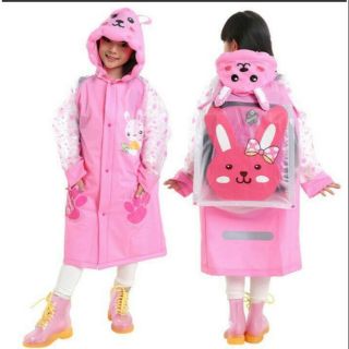 เสื้อกันฝน หน้าฝนมาแล้วจ้า ^^ สำหรับเด็ก สูง 120-150 cm.💕
