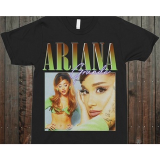 【สไตล์ฮาราจูกุ】เสื้อยืดคอกลม ผ้าฝ้าย 100% พิมพ์ลาย Ariana Grande 90s สไตล์วินเทจ สําหรับผู้ชาย LHZYS-5XL