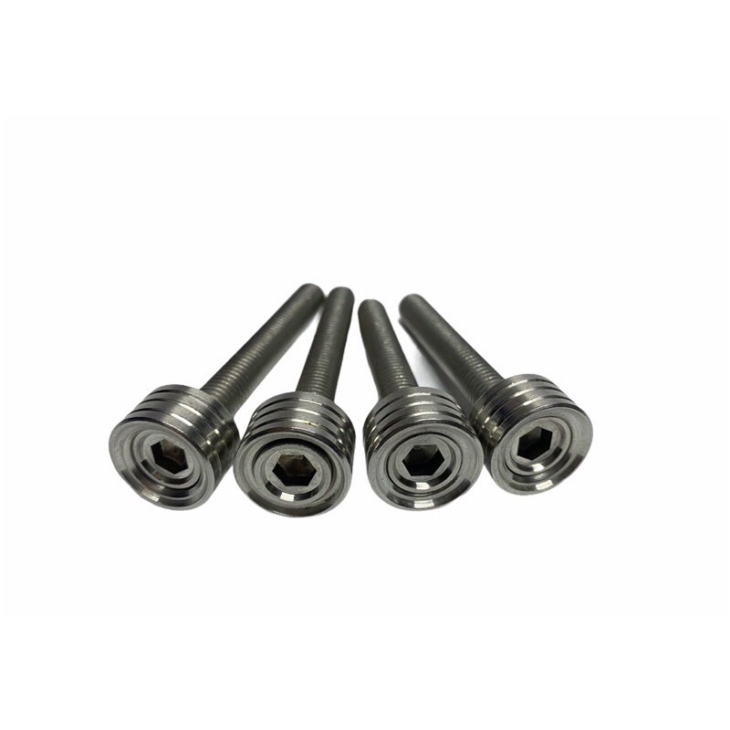 น็อตกันตก น็อตยึดกันตก w125r บูช+น็อตกันตก ชุดน็อตกันตก 4ตัว งานกลึง w125r