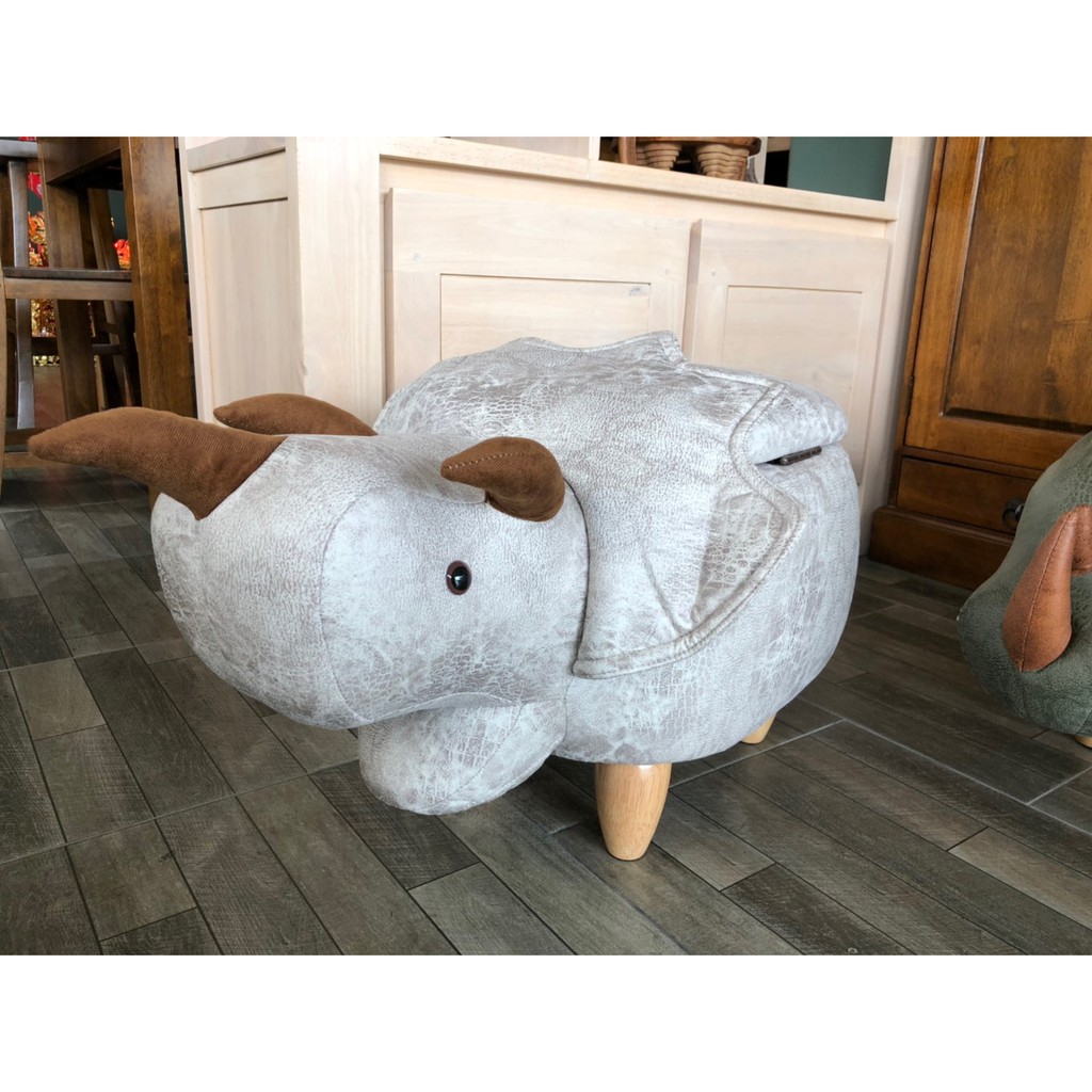 สตูลสัตว์ไดโนเสาร์ Triceratop stool, ottoman, foot-rest