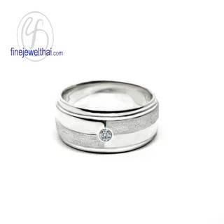 Finejewelthai แหวนเพชร-เพชร-แหวนหมั้น-แหวนแต่งงาน-Diamond CZ-Wedding Ring-Silver-White Gold - R3039cz