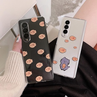 เคสโทรศัพท์มือถือแฟชั่น พร้อมขาตั้ง สําหรับ Samsung Taiyaki Z Fold4 Z Fold3