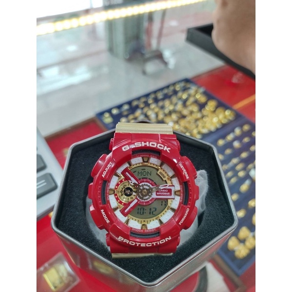 ✨✨✨Casio G-shock สาย เรซิน รุ่น GA-110CS-4ADR(Red/Gold) ของแท้100% มือ2 สภาพใหม่ๆ✨✨✨ อุปกรณ์ครบ