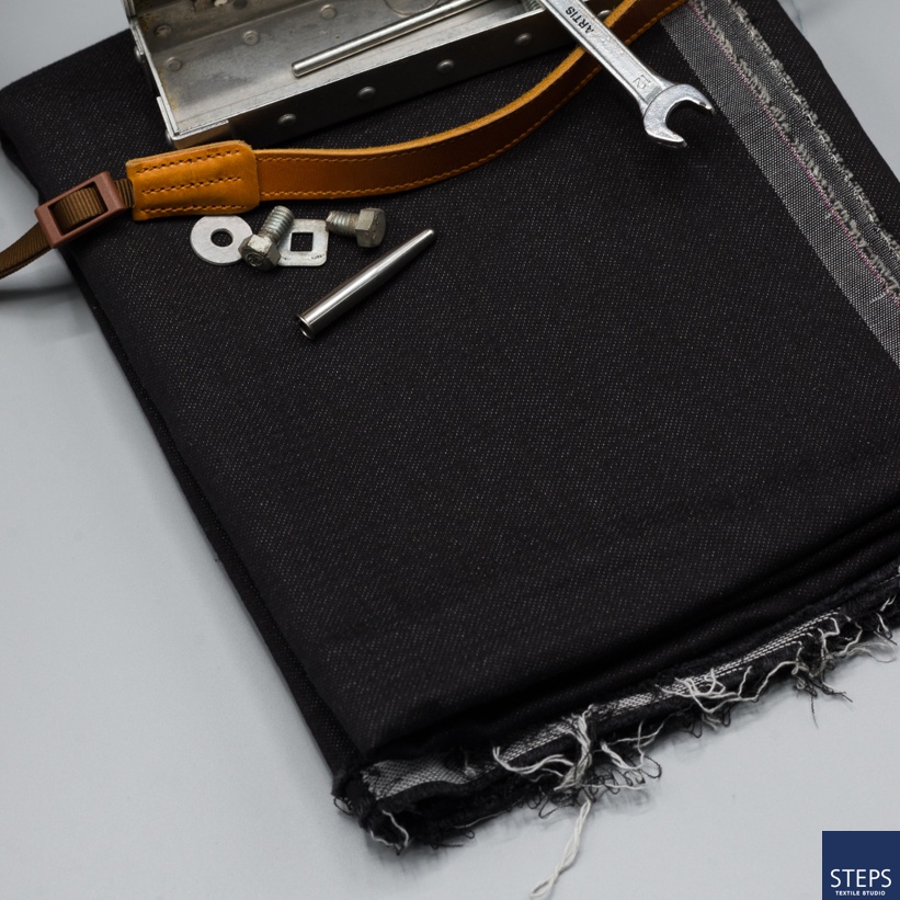 ผ้าคอตตอน100Indigo baby french-terry หน้าผ้า 58 นิ้ว ST CN 85