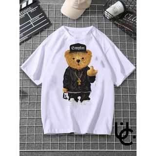 T-shirt เสื้อยืดผ้าฝ้าย พิมพ์ลายการ์ตูน mr bear series band Movie Cartoon anime music rap โอเวอร์ไซซ์ สําหรับผู้ชาย และผ