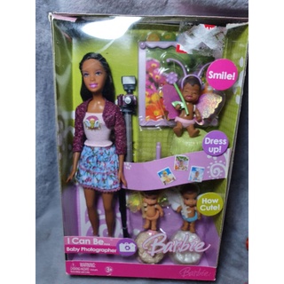 **กล่องไม่สวย** Mattel Barbie I Can Be ... Baby Photographer - African American #K8579