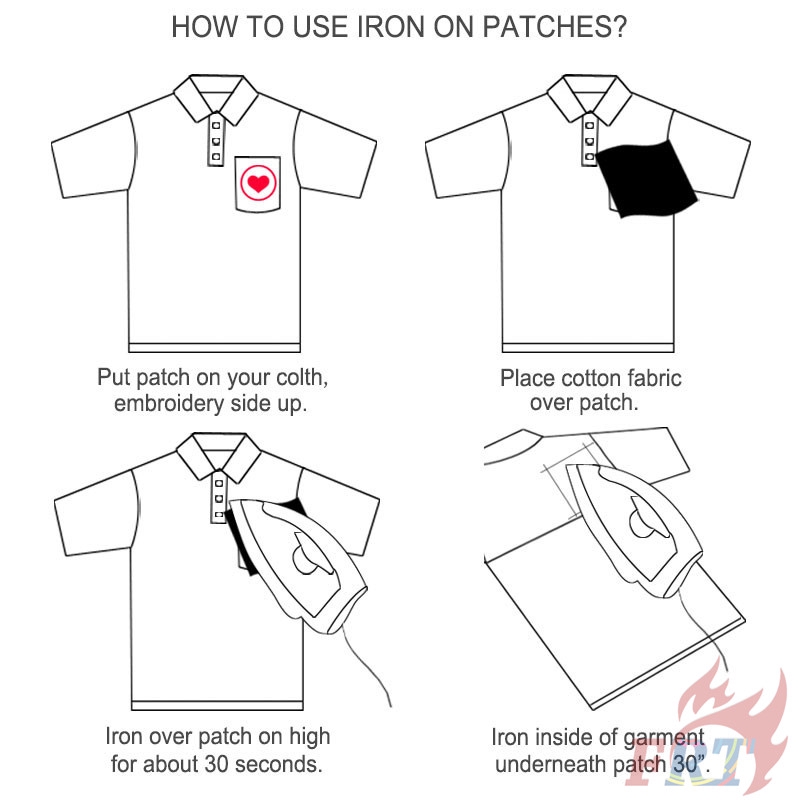 แผ่นแพทช์สําหรับตกแต่งเครื่องแต่งกาย 1 ชิ้น - รูปที่ 7