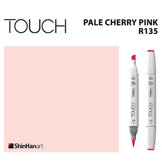 TOUCH TWIN BRUSH MARKER R135 (PALE CHERRY PINK) / มาร์คเกอร์หัวพู่กัน-หัวตัดขนาดกลาง รหัส R135 (PALE CHERRY PINK)