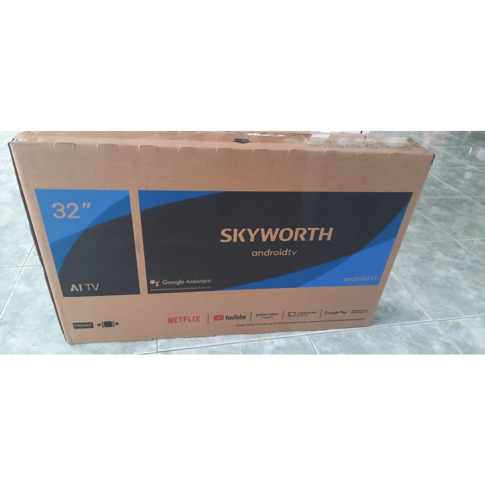 SKYWORTH 32 นิ้ว รุ่น 32W6 Android 11 HD Dolby Digital Plus Dolby Audio &amp; Google Assistant Smart Tv