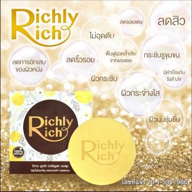 RichlyRich Emu gold collagen soap