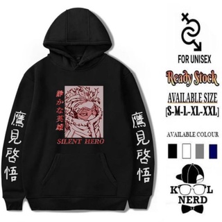 เสื้อกันหนาว มีฮู้ด พิมพ์ลายการ์ตูนญี่ปุ่น Hawks My Hero Academia เข้ากับทุกการแต่งกาย แฟชั่นฤดูใบไม้ผลิ และฤดูใบไม้ร่วง สําหรับผู้ชาย