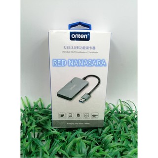 Onten USB 3.0 hub with SD/TF+CF card reader  รุ่นOTN-8107