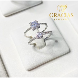 🔥พร้อมส่ง🔥 แหวนเพชรคู่❤️ งานสวยเหมือนแท้ 100%