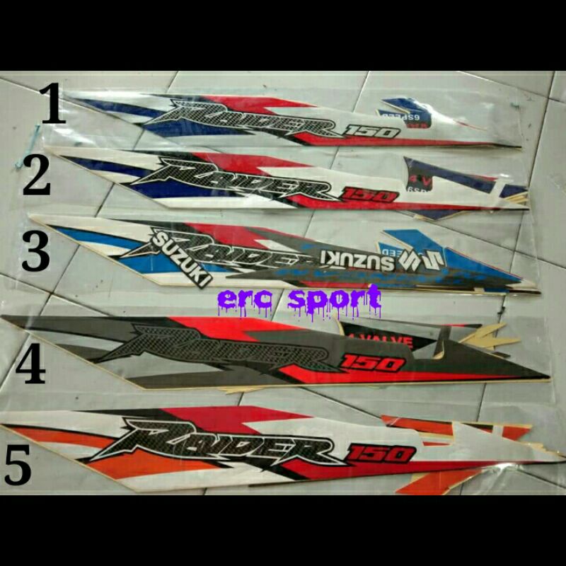 Suzuki satria fu 150 raider 150 2006 2007 2008 สติกเกอร์แถบตัวถัง รุ่นประเทศไทยที่ขายดีที่สุด