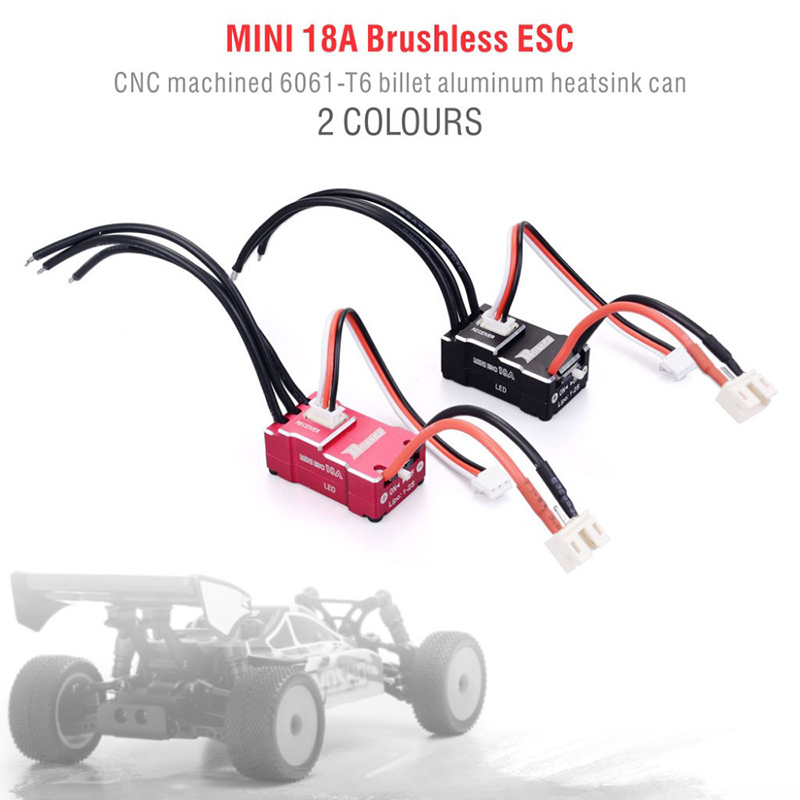 Rocket mini 18A Brushless ESC Electric Speed Controller สําหรับ Kyosho Mr03 Pro อะตอม DRZ 1/24 1/28 