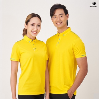 BCS SPORT ACTIVE POLO UNISEX สีเหลือง SS-8L