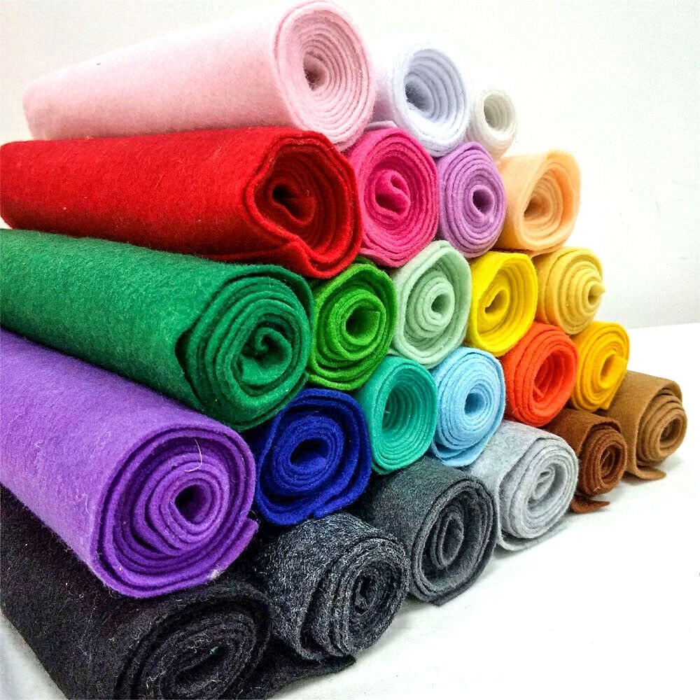 แผ่นผ้าสักหลาดนิ่ม หนา 1.4 มม. สําหรับเย็บตุ๊กตา DIY