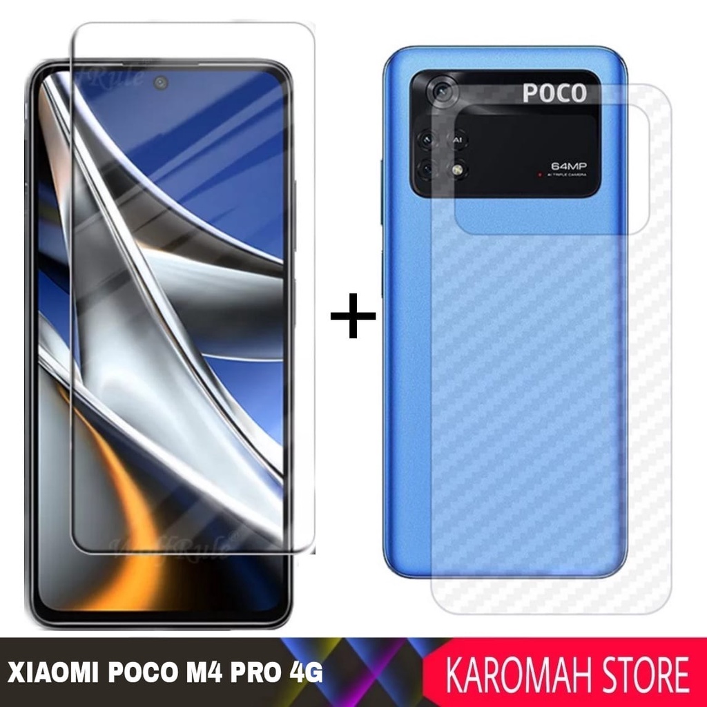 2 INC PACKAGE 1 กระจกนิรภัย XIAOMI POCO M4 PRO 4G 2022 กระจกป้องกันรอยขีดข่วน