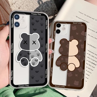 เคสโทรศัพท์มือถือแบบนิ่ม ใส ผิวด้าน ลายหมี Violent สําหรับ Huawei P10 Lite P20 P30 Pro [1]