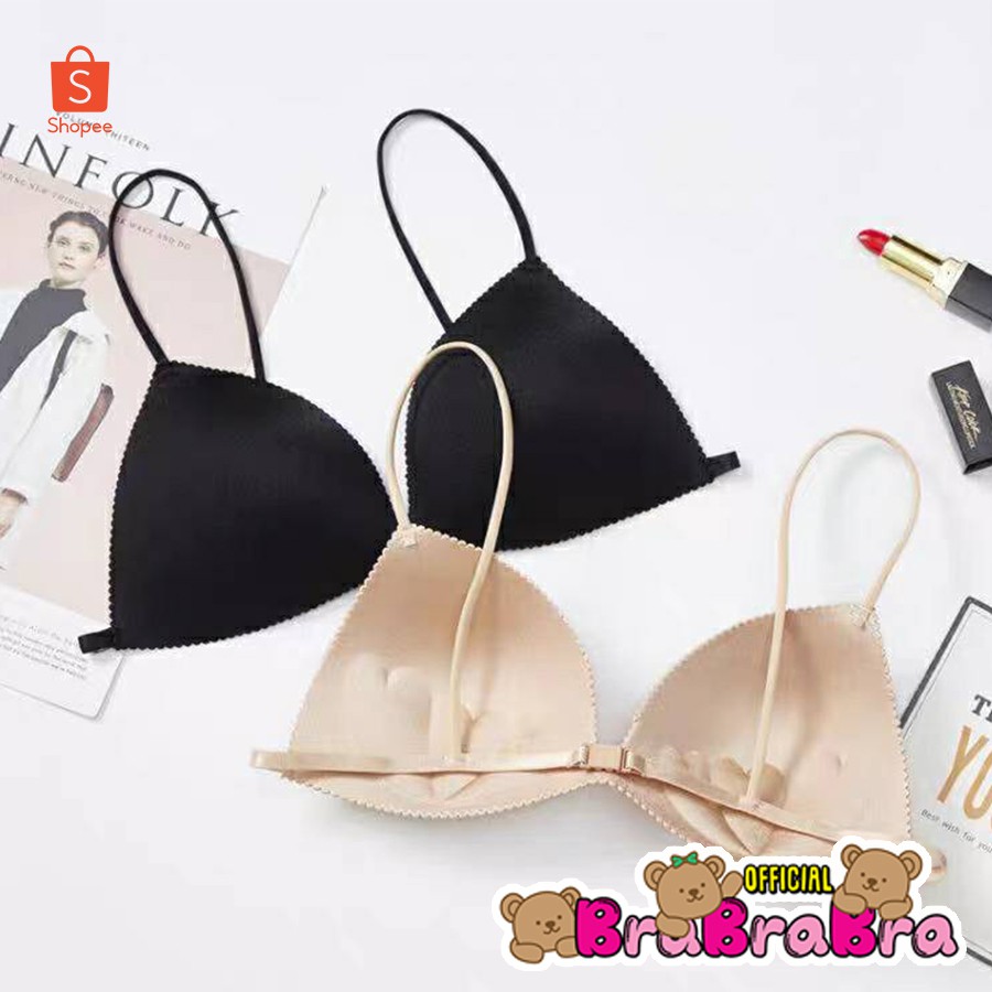 ซื้อ 🧸💦𝑩𝒓𝒂𝑩𝒓𝒂𝑩𝒓𝒂⛱️🧸  #bra-111 บราไร้โครง ตะขอหลัง ดันทรงหัวใจ