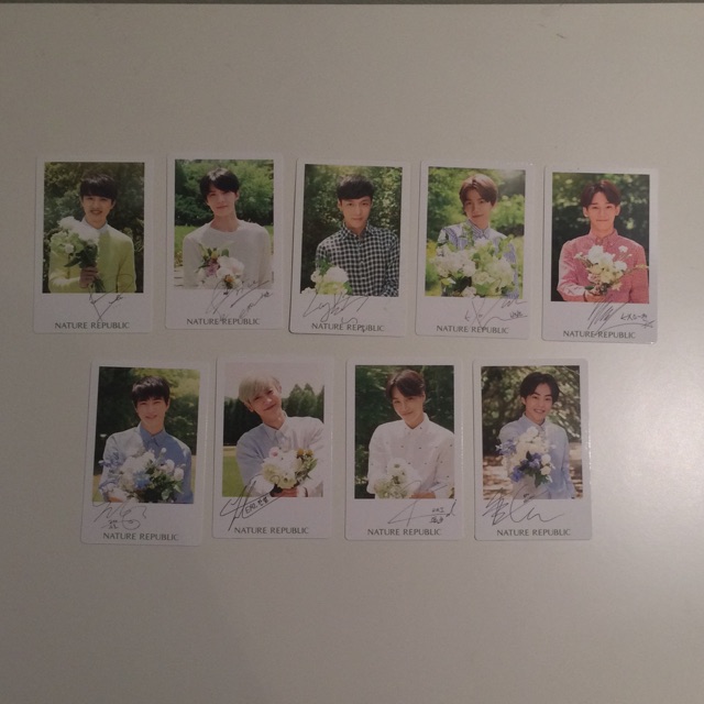 EXO x NATURE REPUBLIC CARD การ์ด EXO