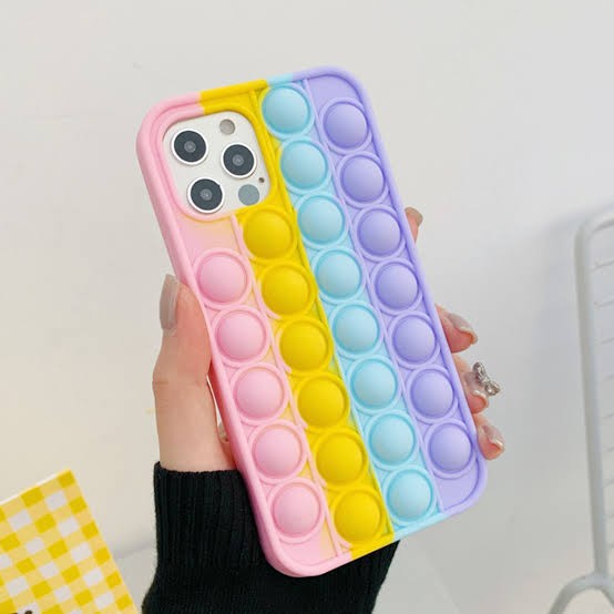 ซิลิโคน 3D Softcase Bubble Pop It Push Case Bubble Press Iphone Samsung
