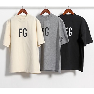 เสื้อยืดอินเทรนด์ผู้ชายอินเทรนด์ผู้หญิงFog เสื้อยืดแขนสั้นเนื้อผ้าฝ้ายแฟชั่นพิมพ์ลายสําหรับผู้หญิงและผู้ชายS-3XL