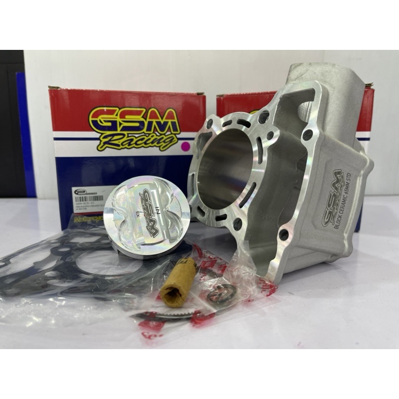 GSM RACING RS150 RSX150 63 มม.65 มม.ชุดบล็อกเซรามิกพร้อมฟอร์เกน PISTON