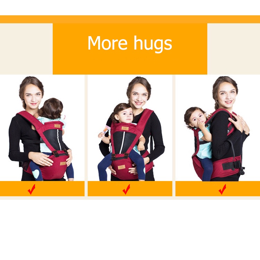 Baby Life 《ของแท้》เป้อุ้มเด็ก เป้อุ้มเด็กนั่ง ที่นั่งเด็ก เป้สะพายเด็ก Hip Seat 2 in 1สะพายหน้าและสะพายหลังได้ รุ่น：8806