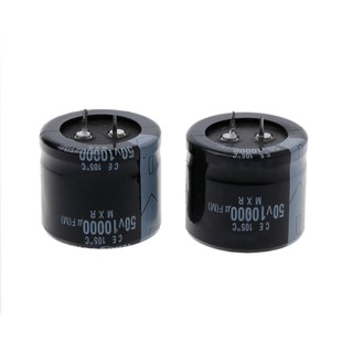 SEL♥2 Pcs 10000uF 50V Capacitance Snap-in Aluminum Electrolytic Radial Capacitor