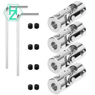 4 Packs 4mm to 4mm Steel Universal Joint Rotatable el DIY Motor