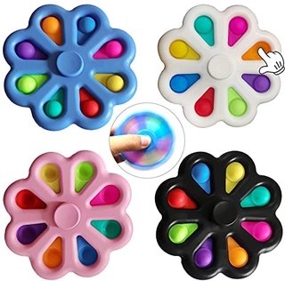 ของเล่น Fidget Toys Spinner Pop It Dimple Fidget ทำจากซิลิโคน สําหรับเล่นคลายเครียด