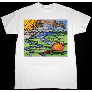 เสื้อยืดผ้าฝ้ายCOTTON เสื้อเชิ้ต พิมพ์ลาย The Allman Brothers Band Eat A Peach Music สีขาว Yk0060S-5XL