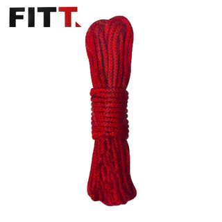 เชือก POLYESTER FITT 5 MMX20M RED เชือกกั้น อุปกรณ์รั้วและเชือกกั้น วัสดุก่อสร้าง FITT 5MMX20M RED POLYESTER ROPE