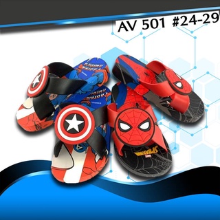 Kenta รองเท้าแตะเด็กแบบสวม ลายSpider-man รุ่น AV 501