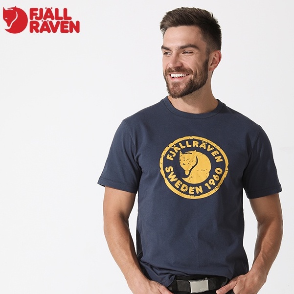 Fjallraven/arctic Fox เสื้อยืดแขนสั้นผู้ชายนุ่มสบายแฟชั่นหลากสีครึ่งแขน
