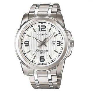 Casio นาฬิกาข้อมือชาย รุ่น MTP-1314D-7AVDF (Silver/White)