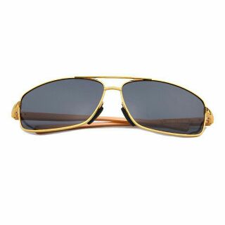 MERRYSTORE แว่นกันแดด รุ่น MSP398 Gold frame Black lens