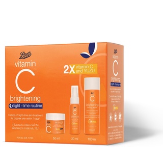 Boots Vitamin C Brightening Night-Time Routine บู๊ทส์ วิตามิน ซี ไบรท์เทนนิ่ง ไนท์-ไทม์ รูทีน