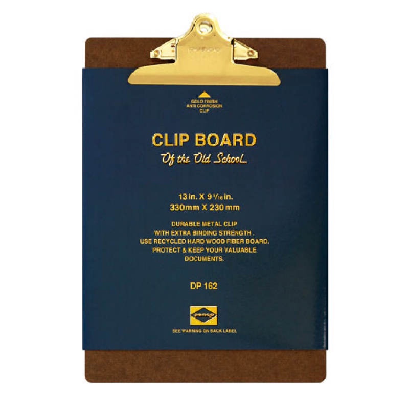 Penco Clip Board A4 Gold (HDP162) / คลิปบอร์ด ขนาด A4 คลิปสีทอง แบรนด์ Penco จากประเทศญี่ปุ่น
