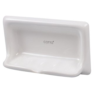 ที่ใส่สบู่ C805 ขาวSOAP HOLDER COTTO C805 WHITEใส่สบู่ วางสบู่