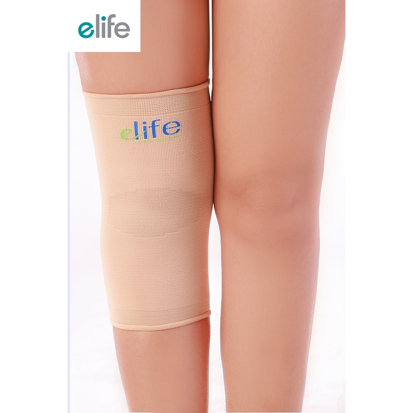 e-lifeรุ่นEKN201(สีเบจ)ผ้ายืดอุปกรณ์ประคองข้อเข่า