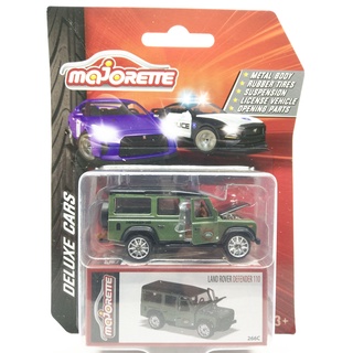 Majorette Land Rover Defender 110 - Deluxe Car Series - Green / Wheels RTOF10S  /scale 1/60 (3 inches) Package with Box