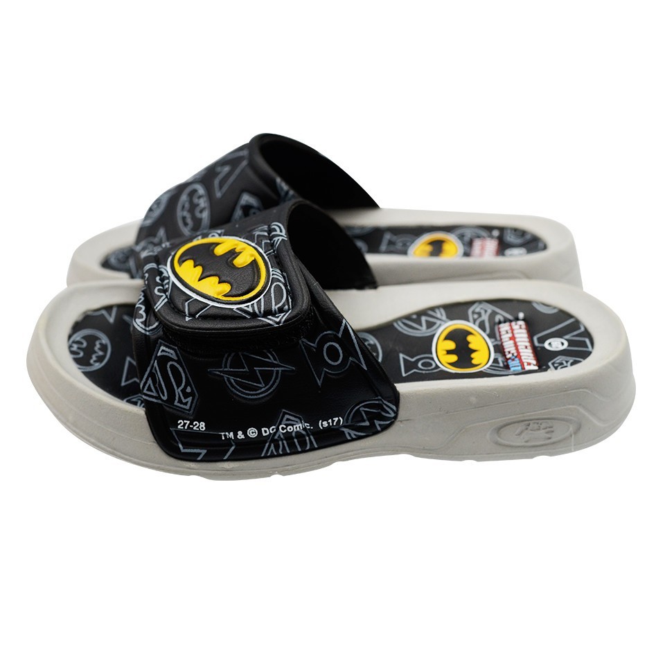 รองเท้าเด็ก Footniks EVA รุ่น 33-1708  แบบสวม แบทแมน (Batman)  ลิขสิทธิ์แท้ DC Super Friends