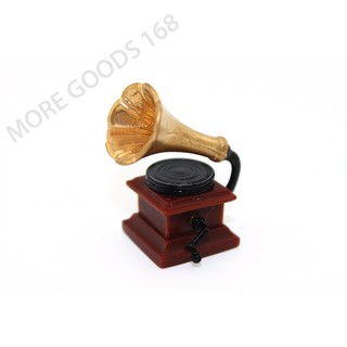 Gramophone Phonograph 1 : 12 อุปกรณ์เสริมตกแต่งบ้านตุ๊กตา